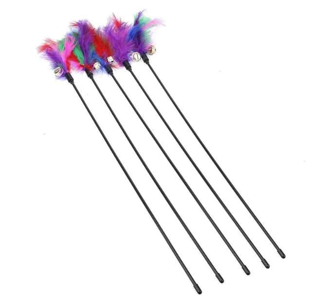 Interactive Feather Wand Set 5 Pieces