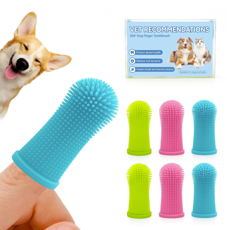 Dental Care Finger Brush Kit 6 Pack